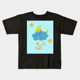 Dream Big With Stars & Moon Kids T-Shirt